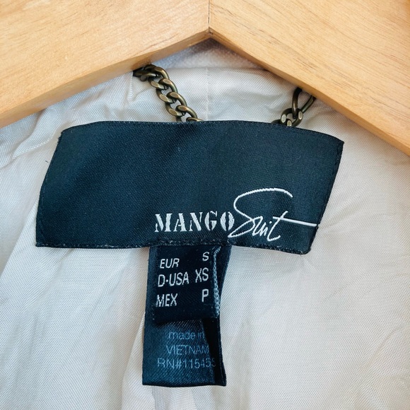 Mango Cream/Off White Suit Jacket Blazer - Picture 6 of 8